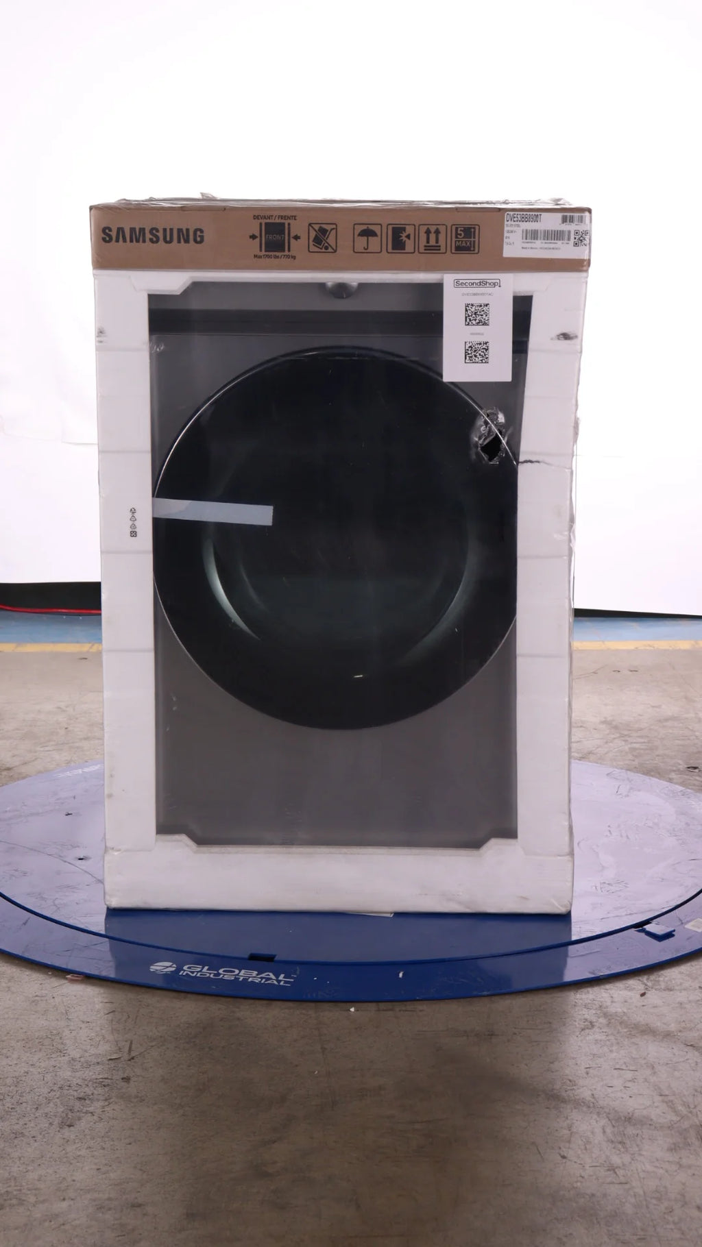 27 In. 7.6 Cu. Ft Stainless Steel Electric Dryer with Steam Y361