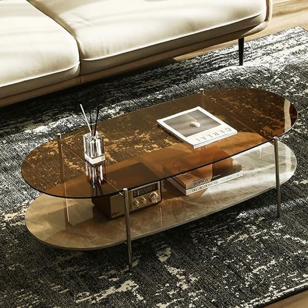 Glass 2-Tier Coffee Table O73484