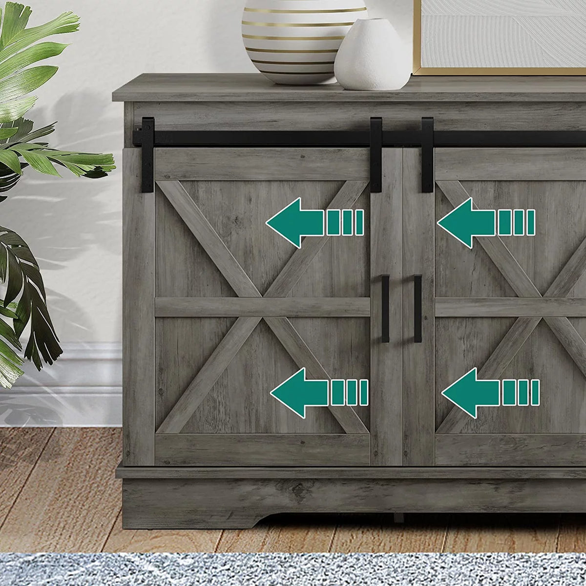 Rustic Wood TV Stand for 65 Inch TV Z13473
