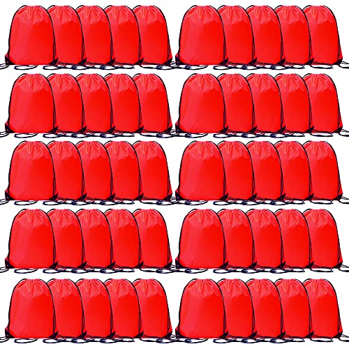 50 Pcs Drawstring Polyester Bags M257244