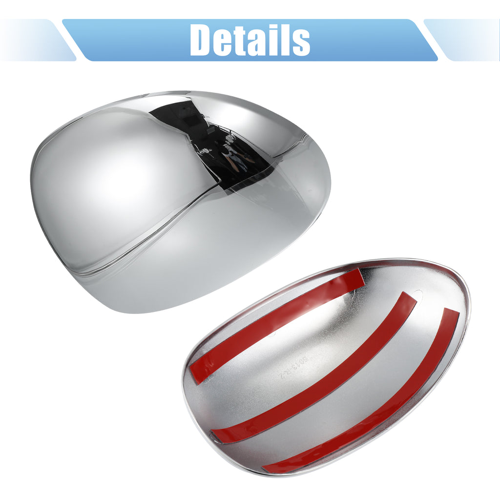 Pair Chrome Plated Power Mirror Cover Cap for Lincoln Navigator 1998-2002 for Ford F-150 1997-2003 F90936
