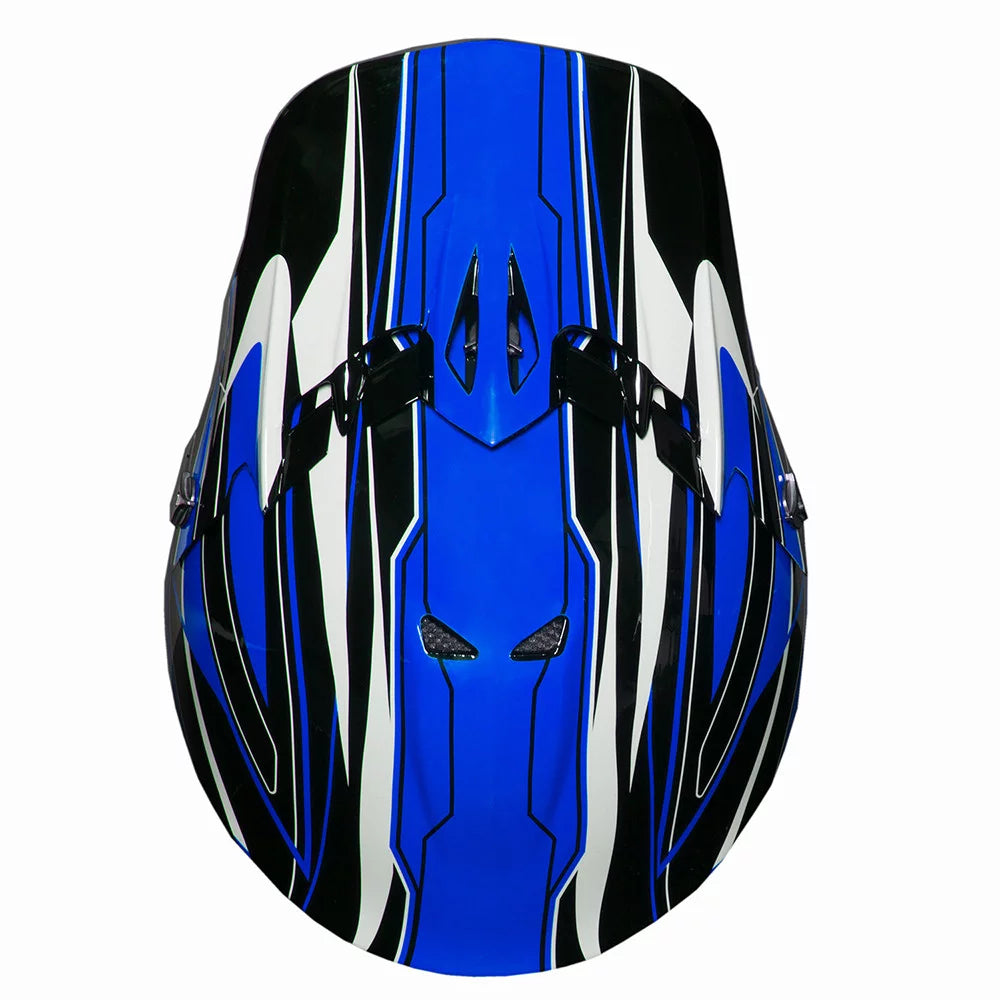 Youth Motocross ATV Off-Road Helmet DOT Approved Blue V928