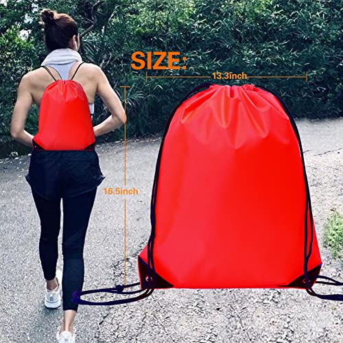 50 Pcs Drawstring Polyester Bags M257244