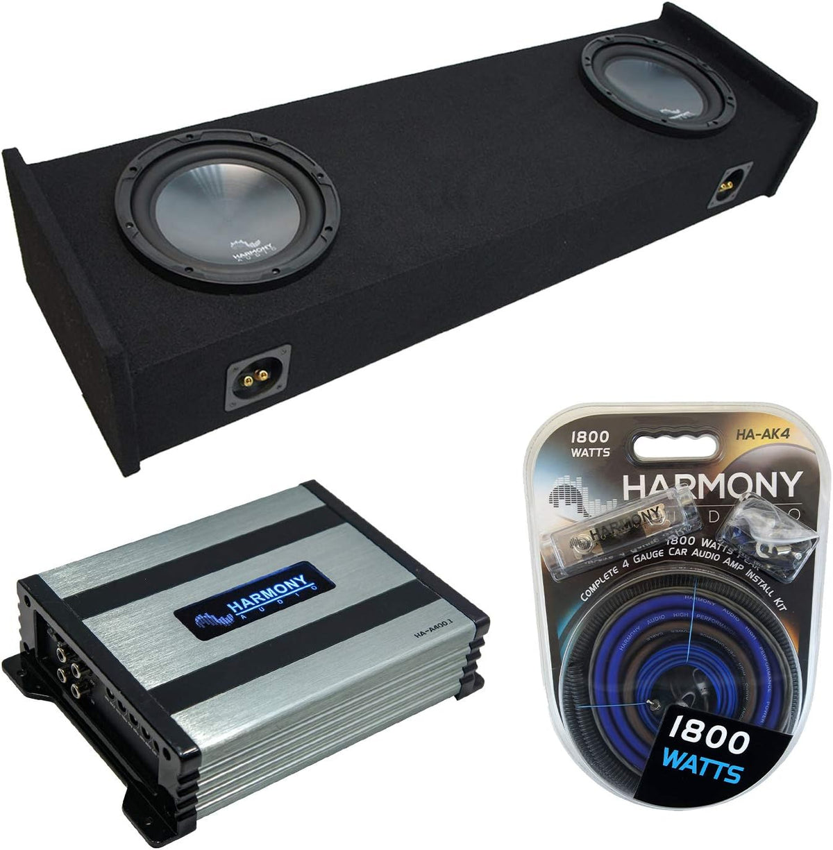 Ford F-150 Super EXT Cab Truck 1997-1999 Bundled Amplifier and Dual 10 Sub Box Enclosure X236