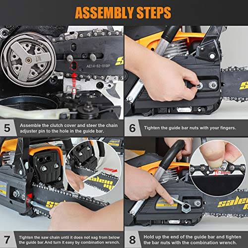 GAS Powered 62cc 2-Cycle 20-inch Chainsaw T931