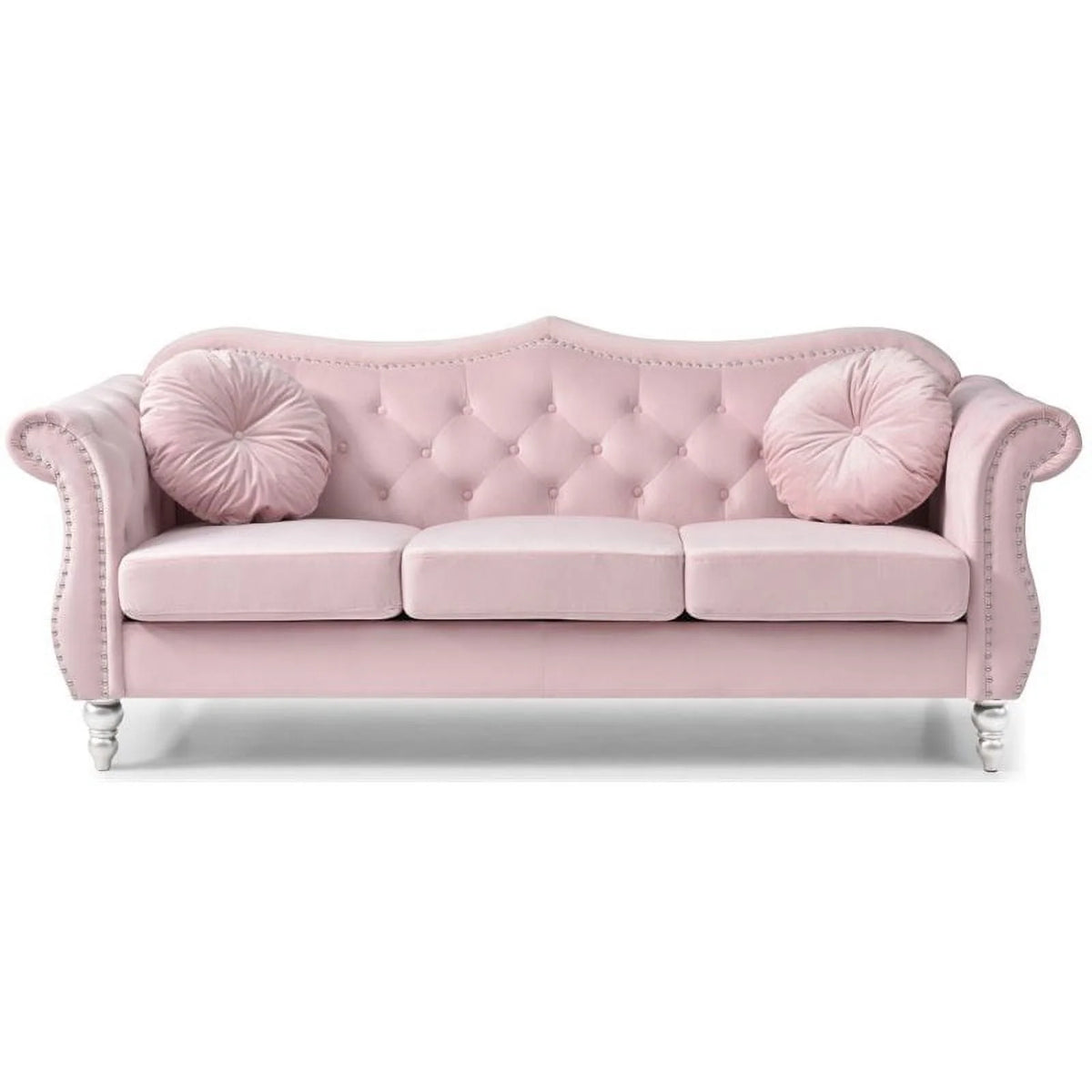 Pink 2-Piece Sofa and Loveseat Furniture Set D51309