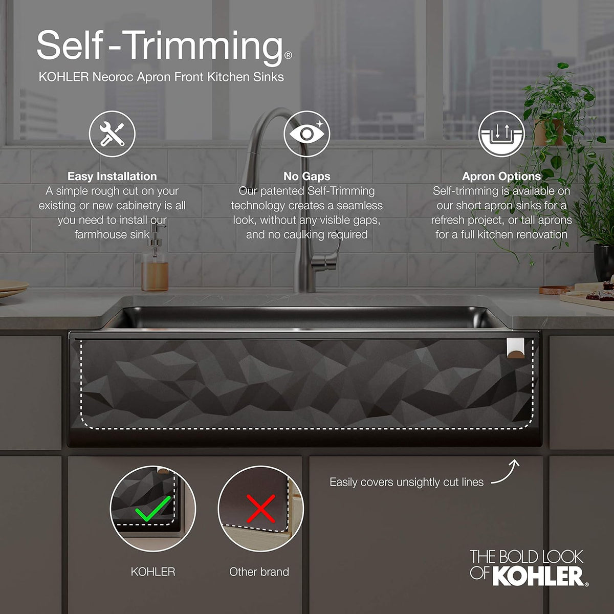 Matte Taupe Kitchen Sink L658