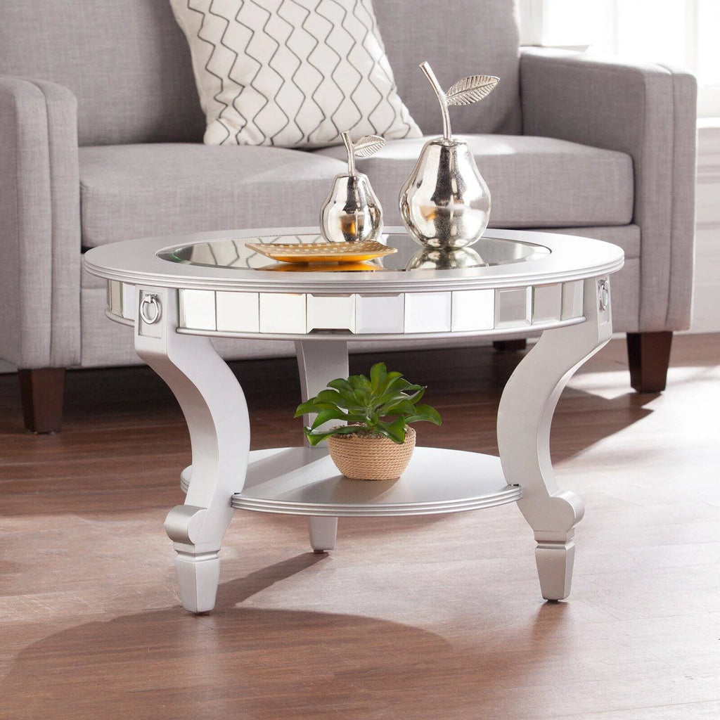 Mirrored Round Cocktail Table T27659