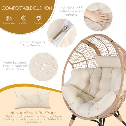Oversized Egg Chair with Ottoman R953425