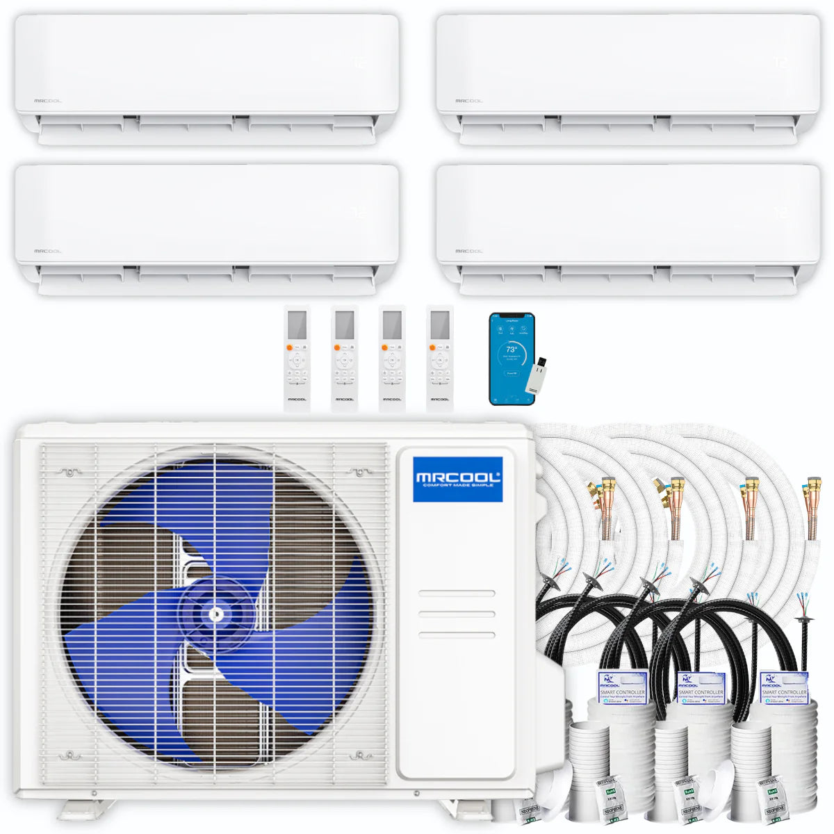 36,000 BTU 4 Zone Ductless Air Conditioner and Heat Pump A5628