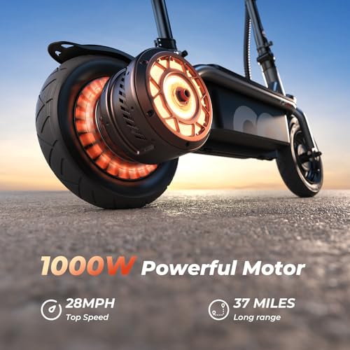 Electric Scooter with Seat, Adjustable Seat & Handlebar, Pneumatic Tire S1605