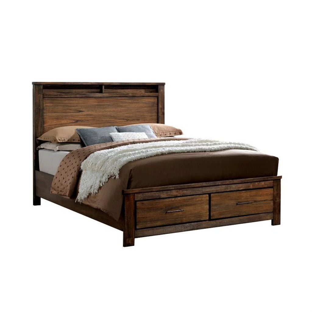 Antique Oak Solid Wood Bedroom Set Cal King Z778
