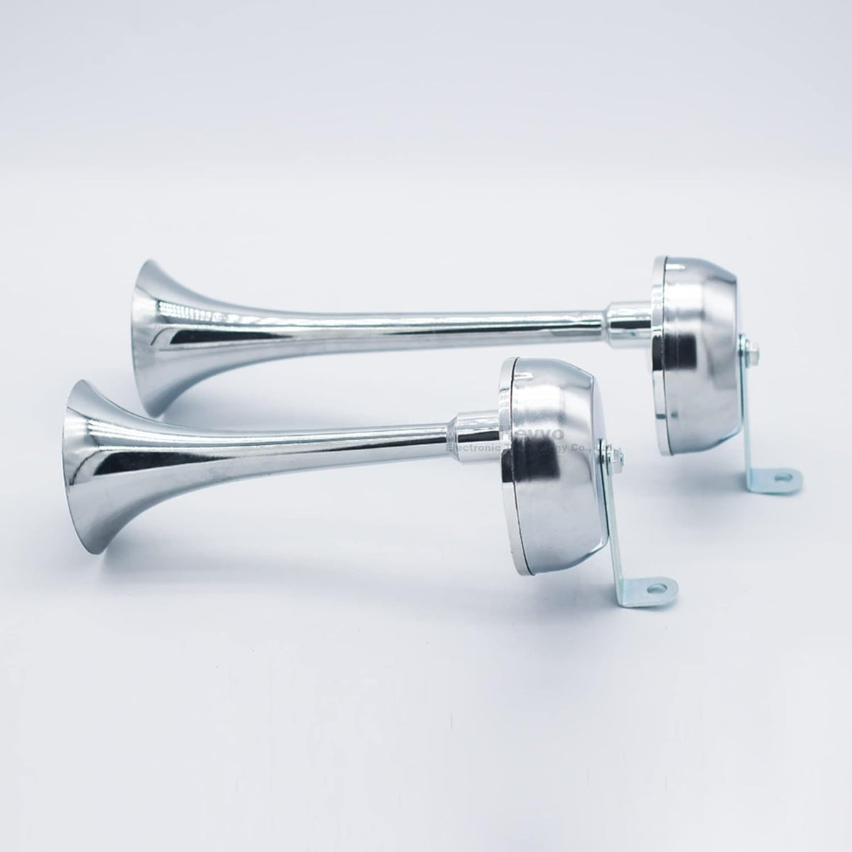 12V Stainless Steel Dual Trumpet Train Horn Kit C5128