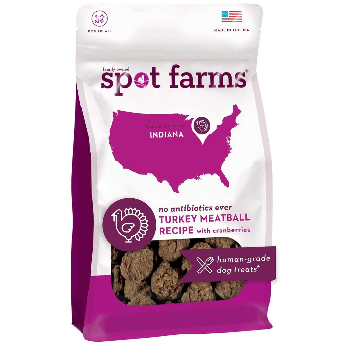 Turkey Meatball Dog Treats with Cranberries E911442