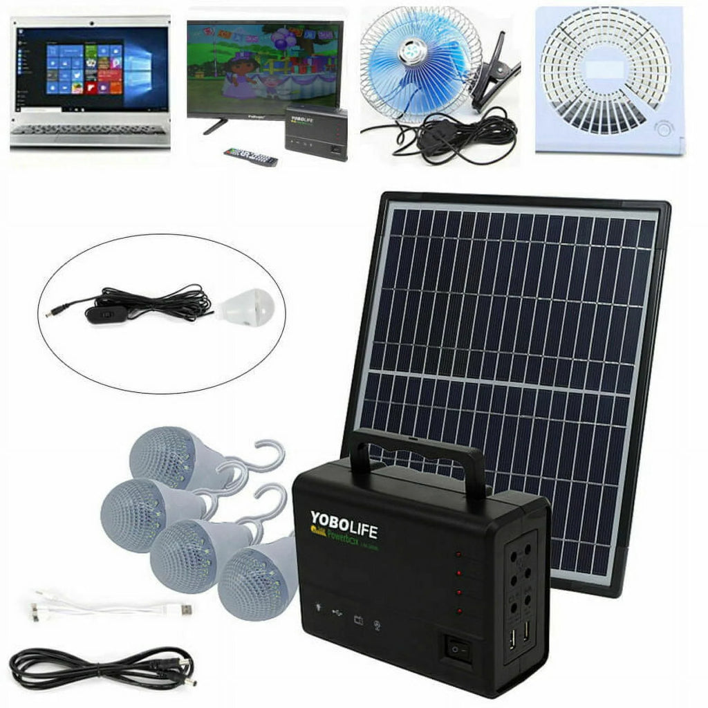 Portable Solar Panel Power Generator Kit I91874