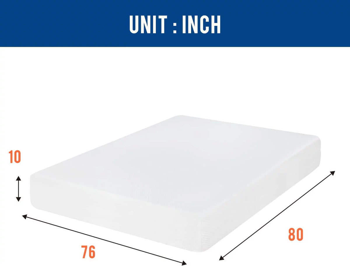 6 Inch Gel Memory Foam Medium Firm Twin Mattress U618248