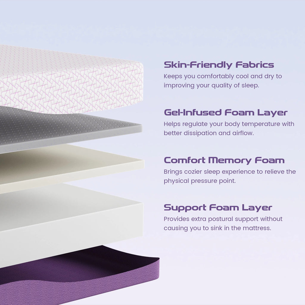 12 inch Cooling Gel Memory Foam Mattress R630932