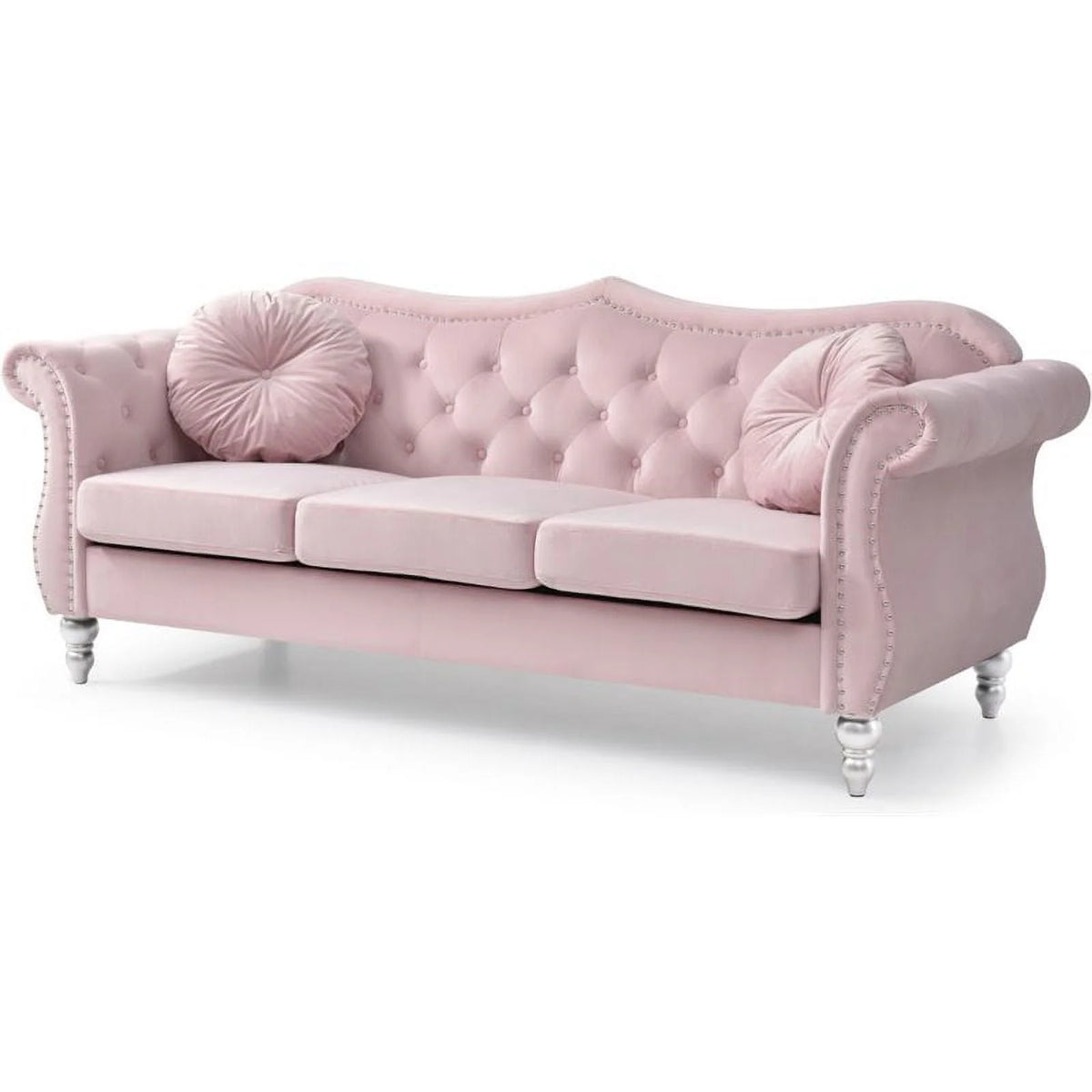 Pink 2-Piece Sofa and Loveseat Furniture Set D51309