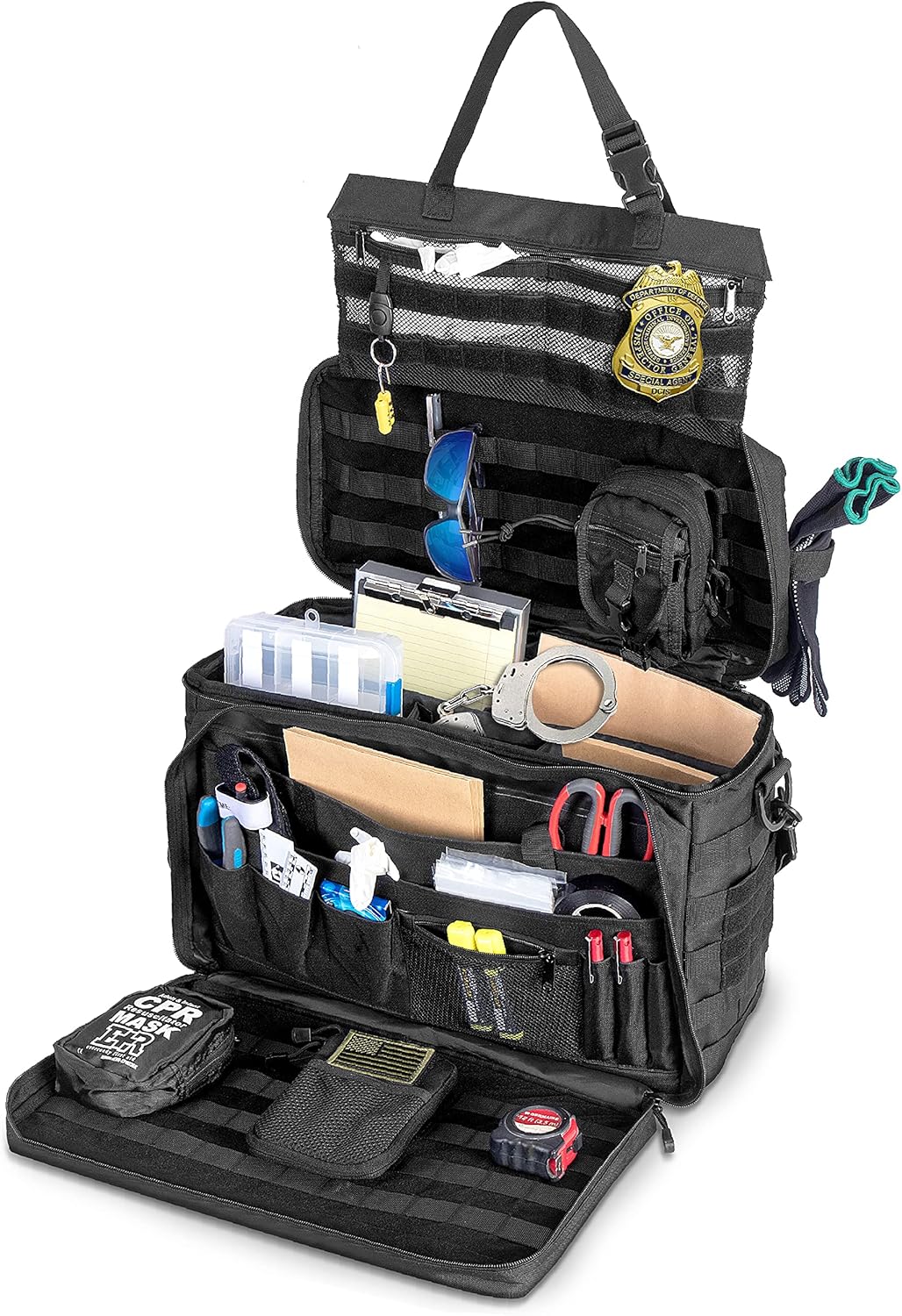 Tactical Gear Bag with MOLLE Organizer, Heavy Duty & Water Resistant J939