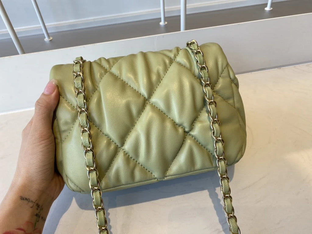 Green Small Flap Bag H4073