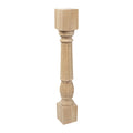 Unfinished Solid Hardwood Kitchen Island Leg K786