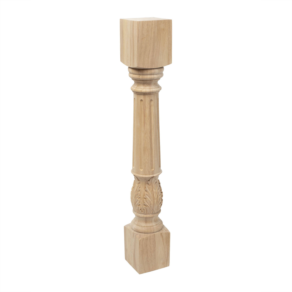 Unfinished Solid Hardwood Kitchen Island Leg K786