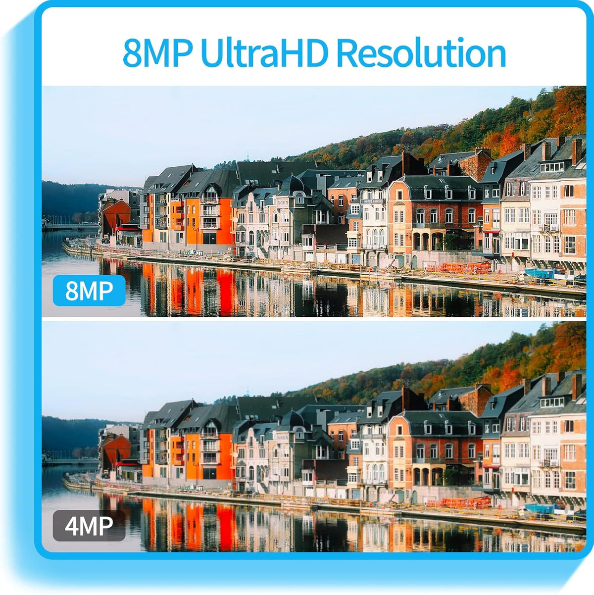 8MP 4K PoE Turret IP Camera with Built-in Mic H57990