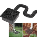 Gutter Downspout Extension, No Dig Catch Basin Low Profile Downspout Extender, Extendable from 1.34’ to 5.1’ W32930