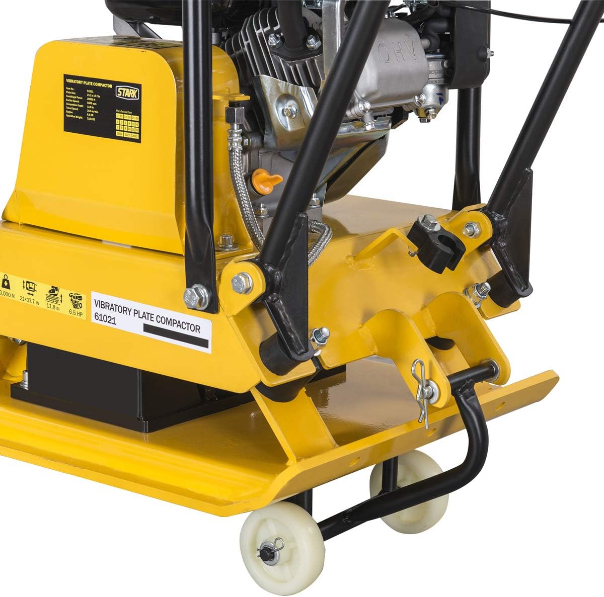 6.5hp Walk Behind Plate Compactor with Foldable Handle V963642