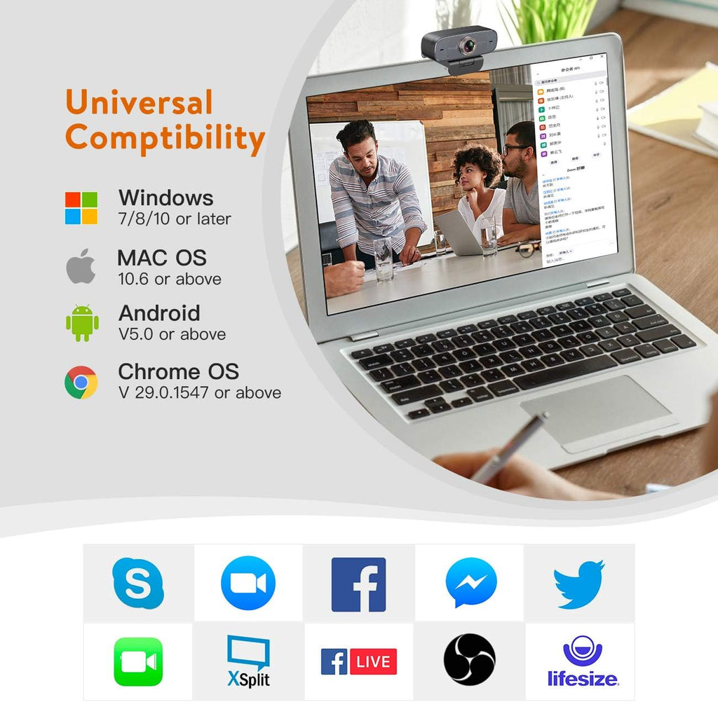 1080P Web Camera with Microphone C31002