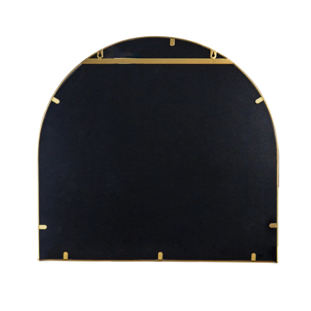 Gold Rounded Arch Top Wall Mirror P4159