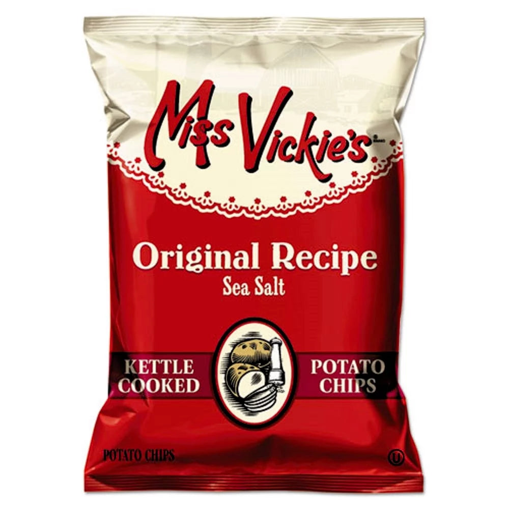 Kettle Cooked Sea Salt Potato Chips, 1.375 oz Bag, 64/Carton I971992