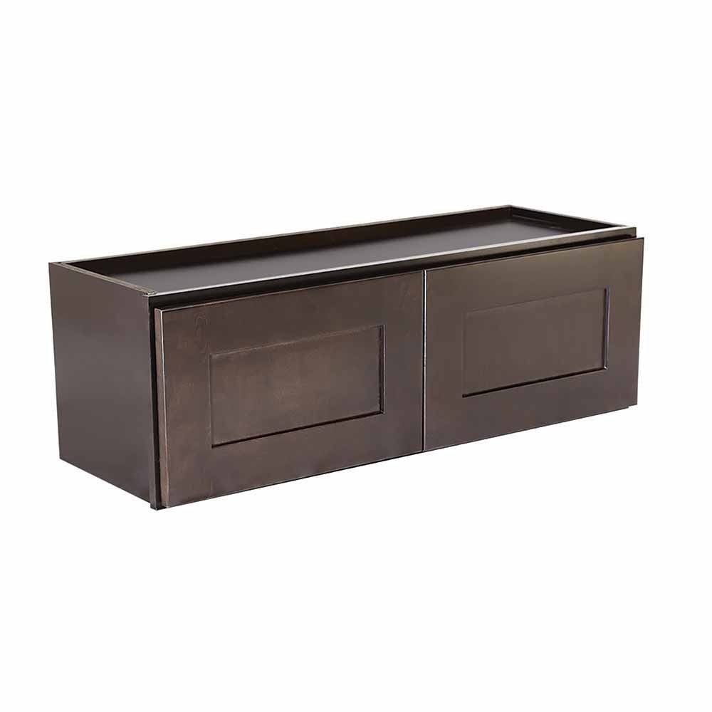 Espresso Double Door Kitchen Cabinet J99354
