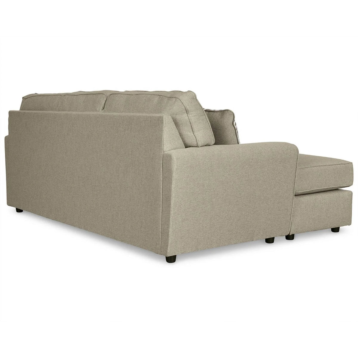Light Gray Fabric & Wood Sofa Chaise Z7871