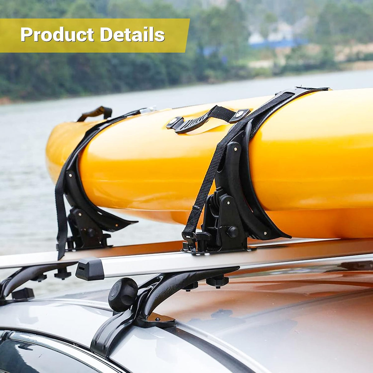 Kayak Roof Racks Universal Saddles Carrier Mount Pack of 2 M47874