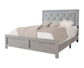 King Size PU Upholstered LED Headboard Panel Bed S75047