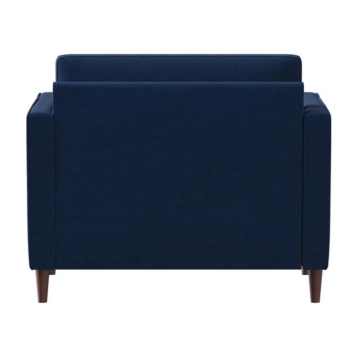 King Chair in Navy Blue Fabric Upholstery P737