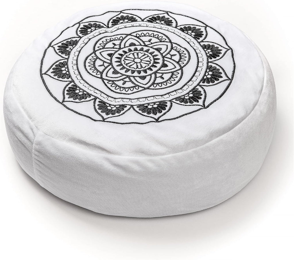 Lavender Round Buckwheat Meditation Cushion R394