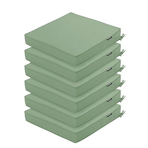 Waterproof Outdoor Chair Cushions 19 x 19 Inch Set of 2 C26749