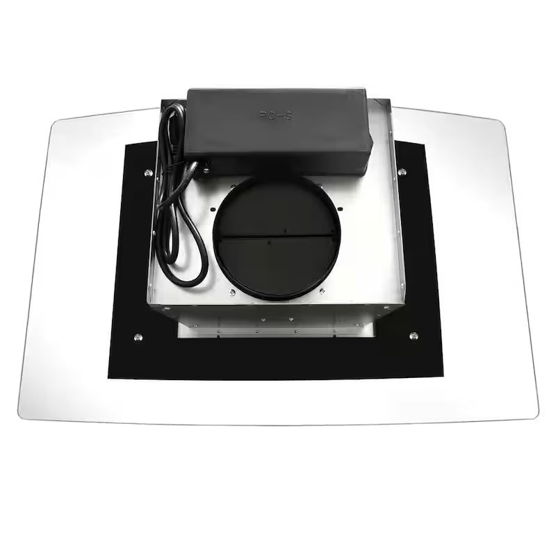 36 in. Stainless Steel Ductless Island Range Hood with Carbon Filter S490