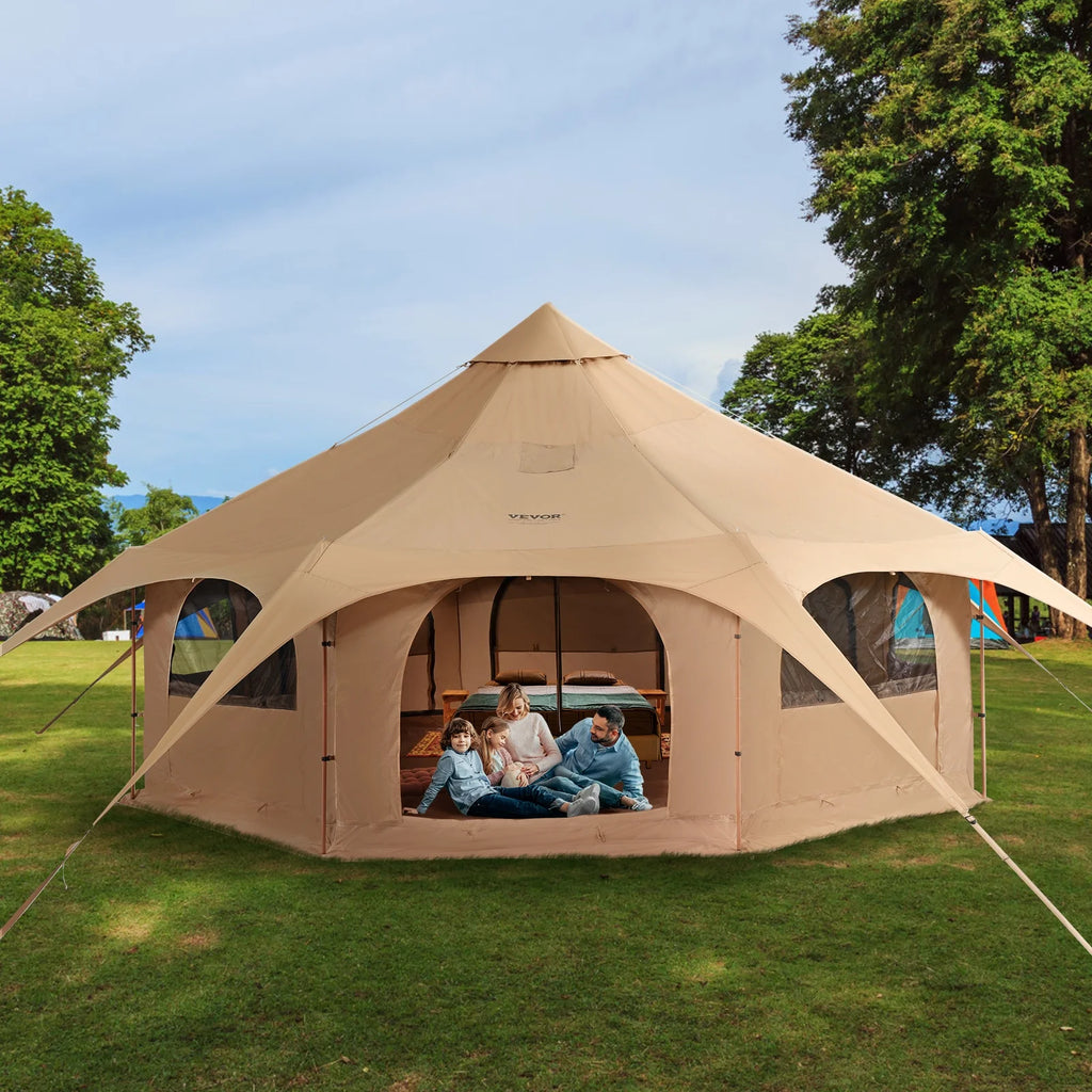Canvas 4 Seasons Bell Tent with Stove Jack R690