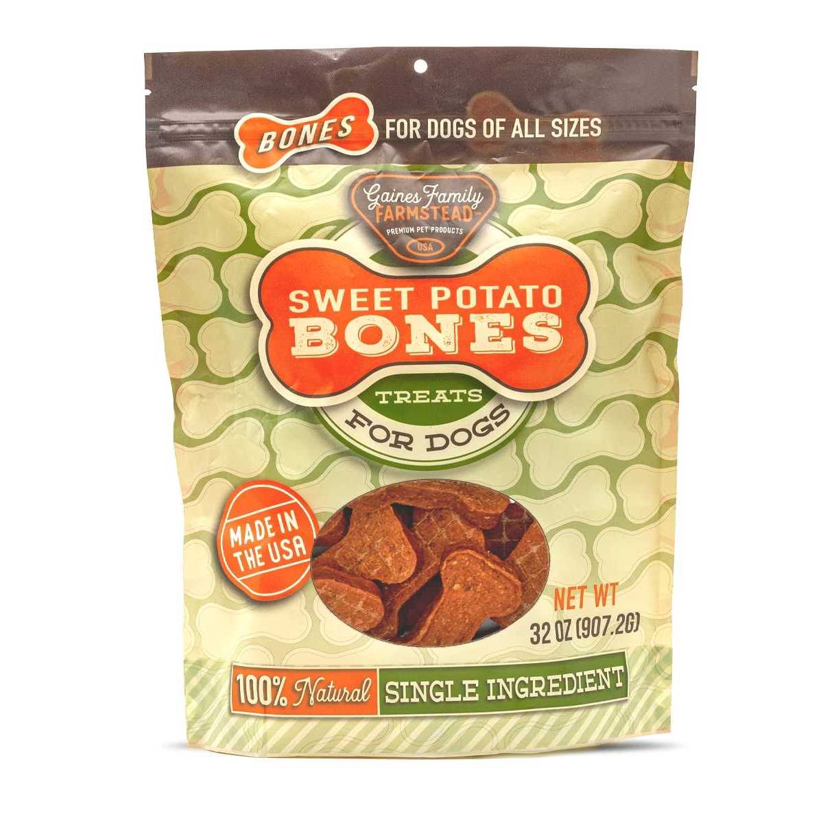 Sweet Potato Bones Dog V840