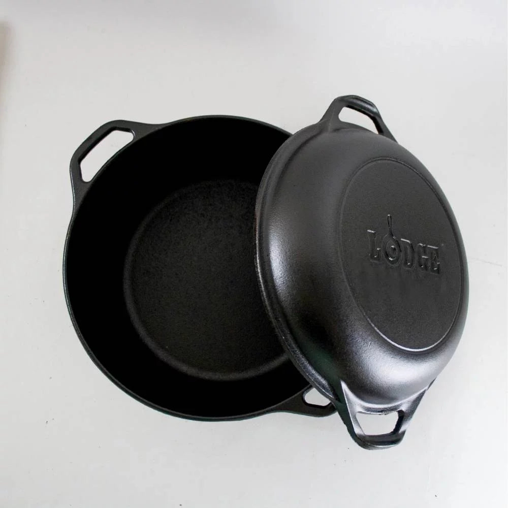 Cast Iron 5 Quart Double Dutch Oven U34271