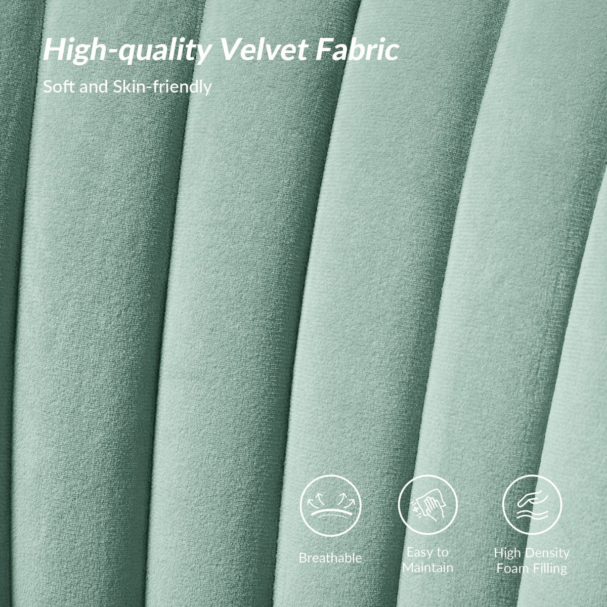 Velvet Sofa Loveseat Upholstered Tufted Back N7410