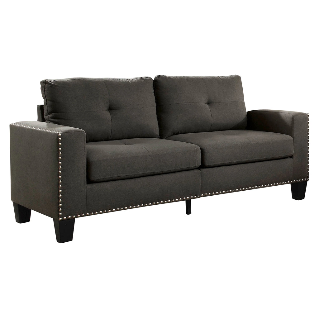 Contemporary Faux Linen Sofa Y415