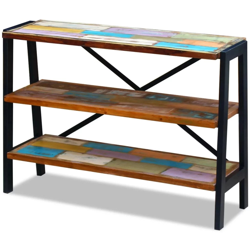 Sideboard 3 Shelves Solid Reclaimed Wood L449