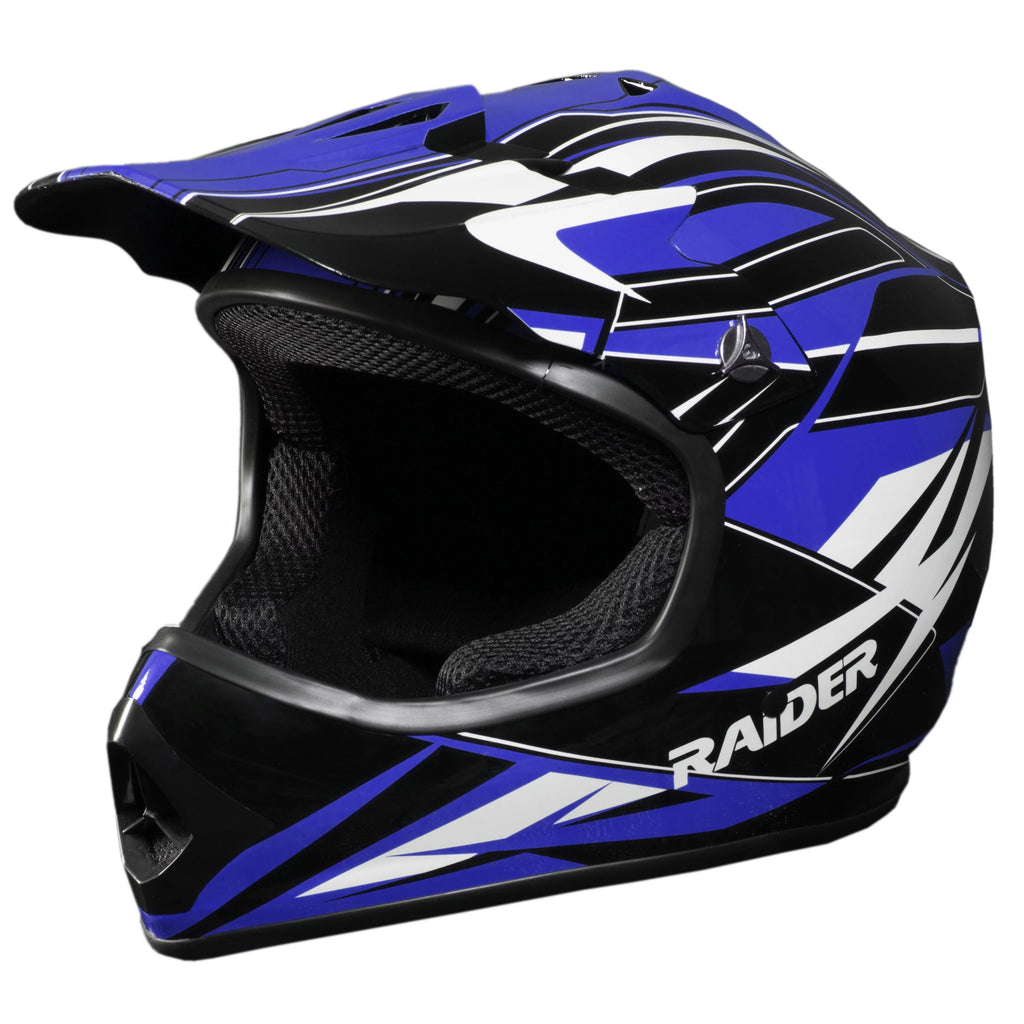 Youth Motocross ATV Off-Road Helmet DOT Approved Blue V928