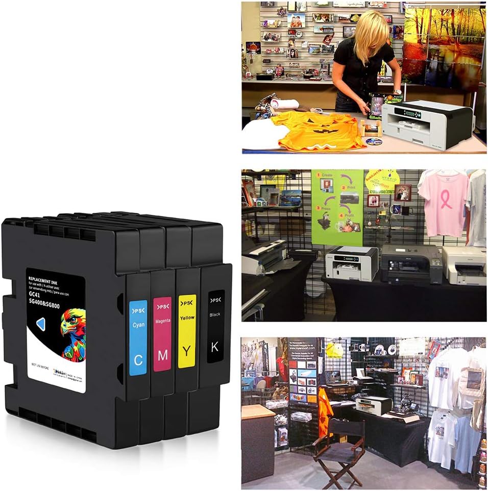 Sublimation Ink Cartridge 4-Pack for SG400 SG800 Printer I1112