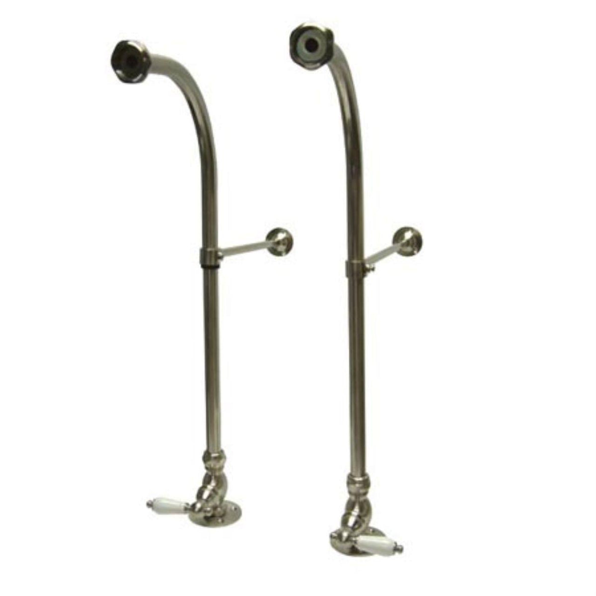 Brushed Nickel Rigid FreeStand Supplies with Stops P9846