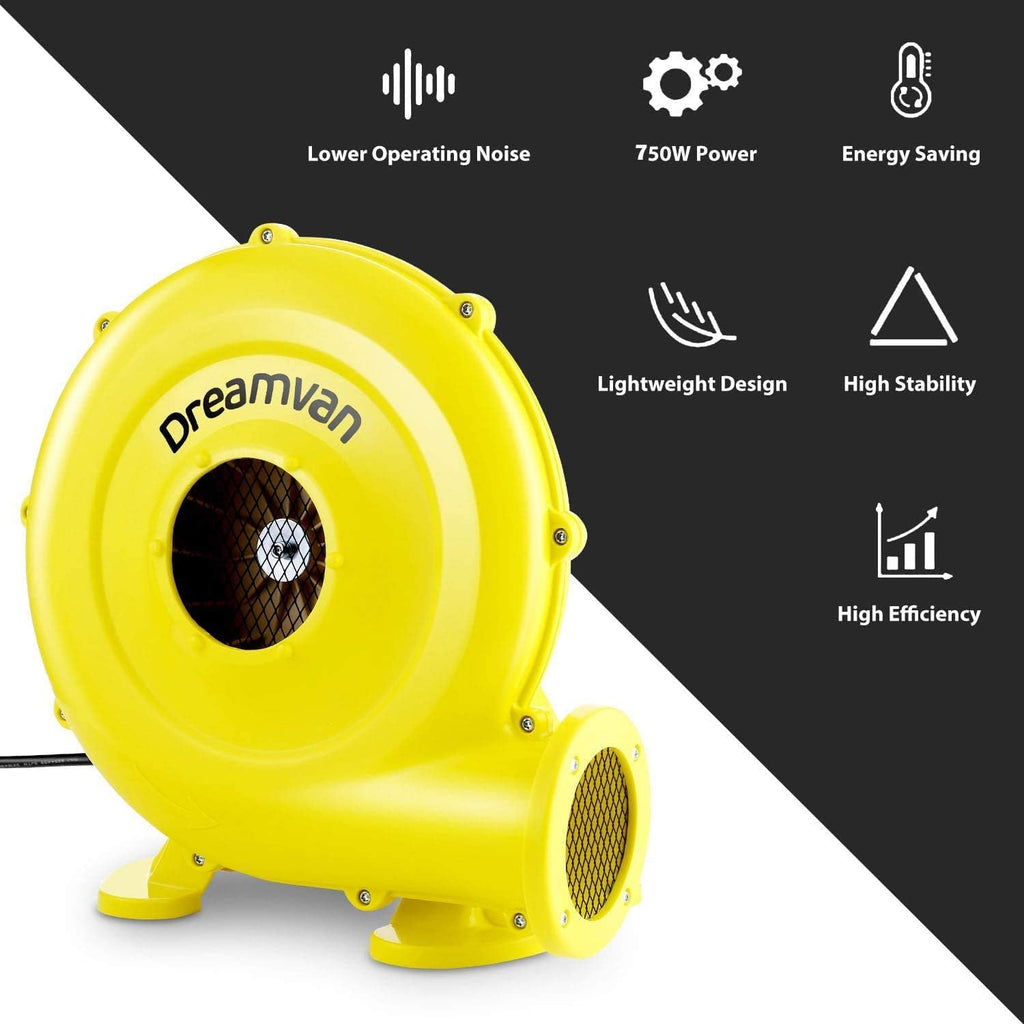 Yellow Commercial Inflatable Blower 750W 1HP V724385